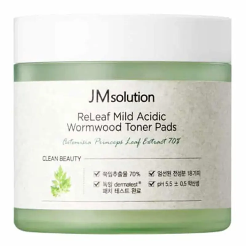JMSOLUTION RELEAF MILD ACIDIC WORMWOOD TONER PADS