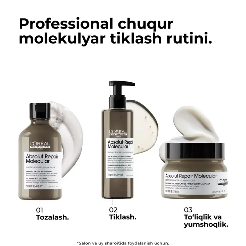 Absolut Repair Molecular Маска для глубокого восстановления поврежденных волос 250 мл