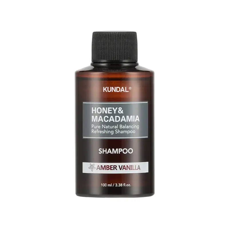 Kundal ШАМПУНЬ БЕССУЛЬФАТНЫЙ HONEY/MACADAMIA NATURE SHAMPOO 100ML AMBER VANILLA