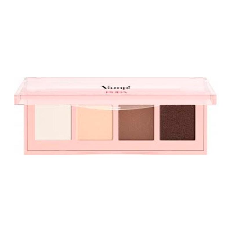 PUPA Палетка теней VAMP! 4 EYESHADOWS PALETTE тон 001 Натуральный матовый