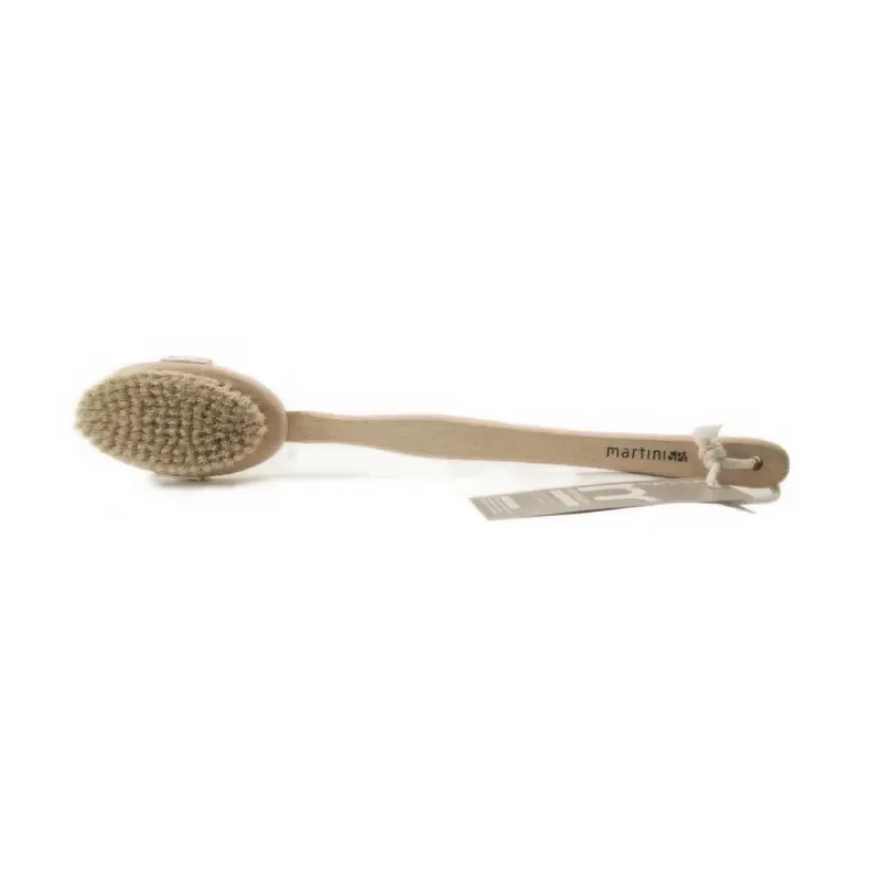 Martini SPA MASS.BRUSH BEECH WOOD+BRISTLES Массажная щетка для мытья спины , массажа из бука и щетины