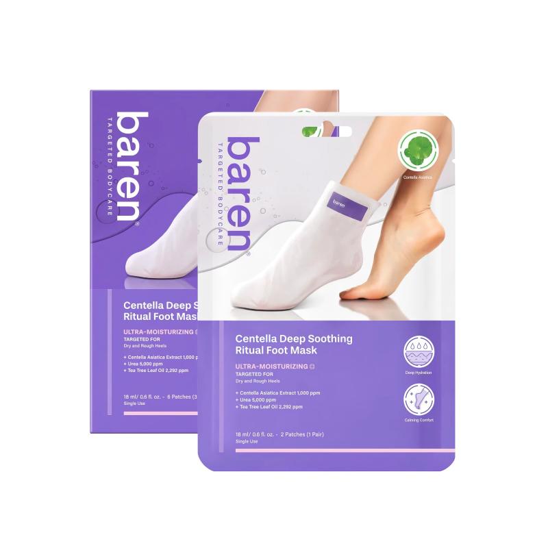 BAREN CICA SOS Quick Repair Foot Mask Восстанавливающая маска для ног CICA SOS