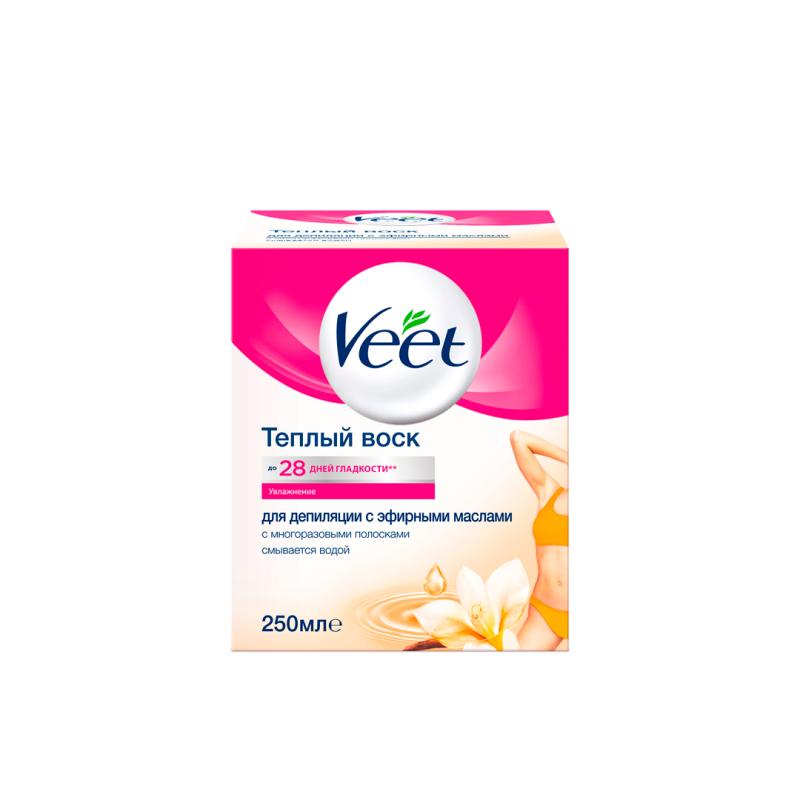 VEET Теплый воск для депиляции с эфирными маслами 250 мл