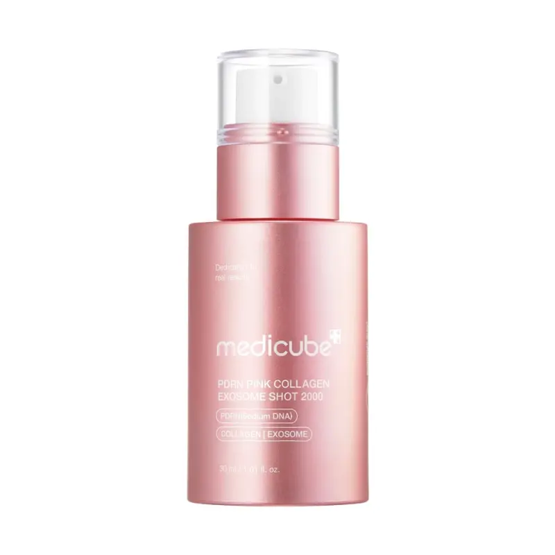 Medicube PDRN PINK EXOSOME SHOT SERUM Омолаживающая ампула с микроиглами PDRN Pink Collagen Exosome 2000 30ml