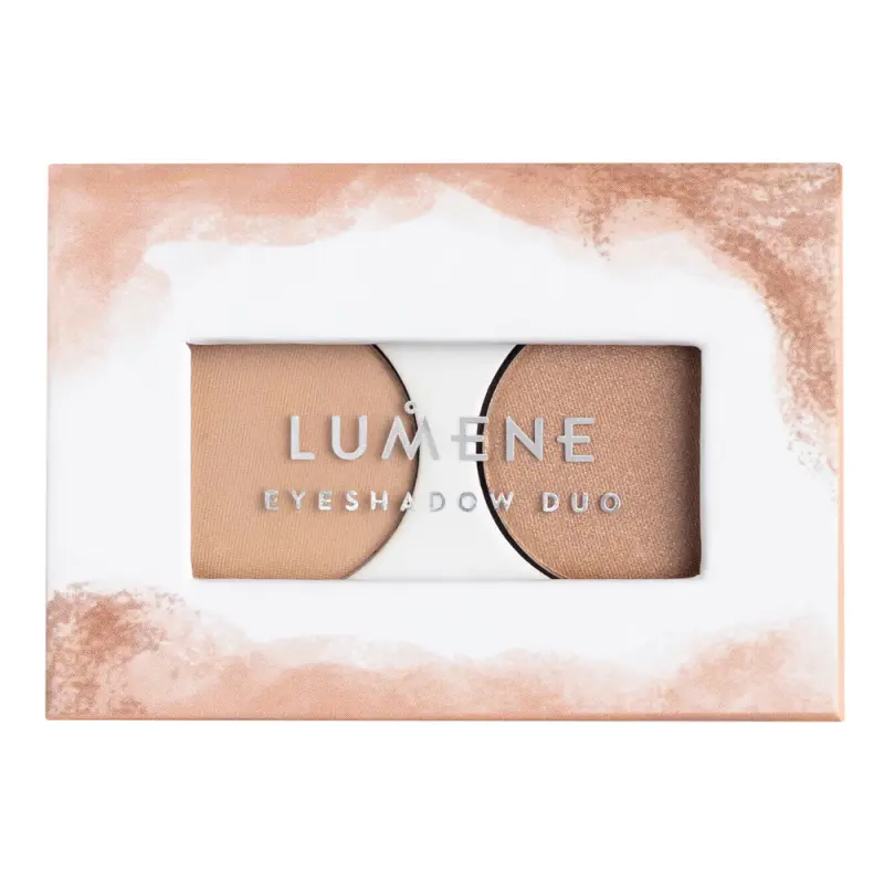 LUMENE BRIGHT EYES EYESHADOW DUO Тени для глаз №1 3,2G