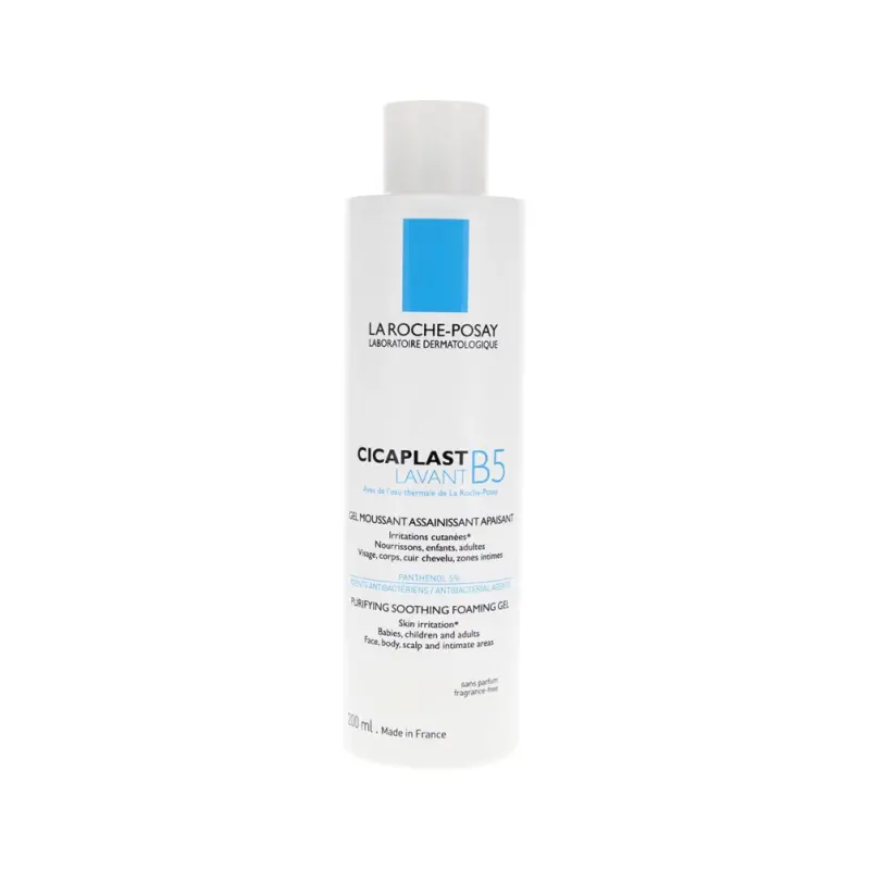 LA ROCHE-POSAY CICAPLAST LAVANT B5 Очищающий гель для сверхчувствительной и склонной к раздражению в результате сухости кожи, 200 мл