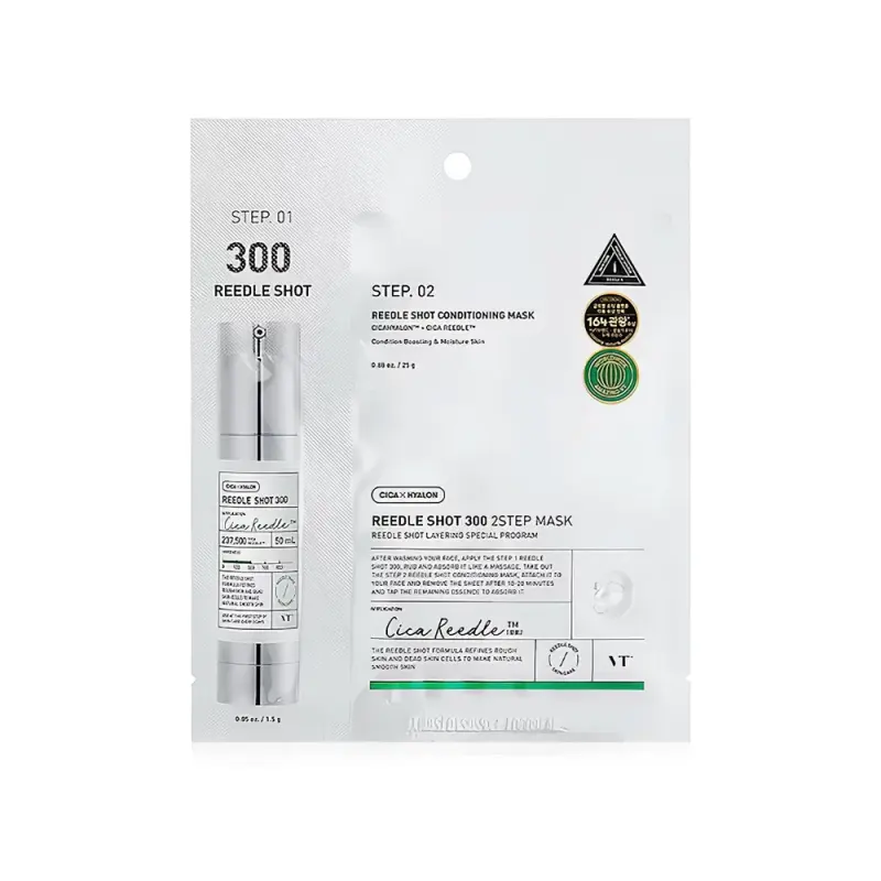 VT REEDLE SHOT 300 2-STEP MASK Двухфазная маска с микроиглами активного действия 21,5 мл