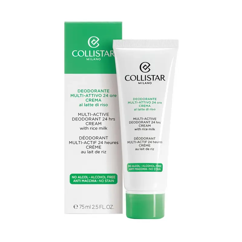 COLLISTAR MULTI-ACTIVE DEODORANT 24H CREAM WITH RICE MILK  Дезодорант 75ml