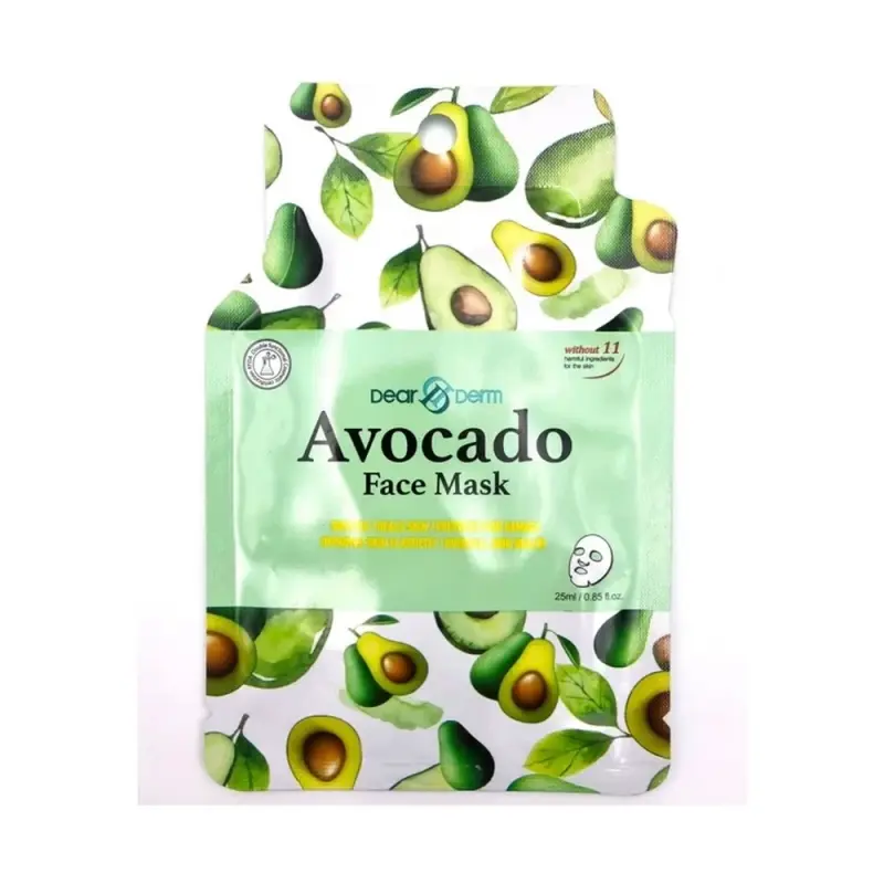 RAINBOW Тканевая маска для лица Avocado (Авокадо) Mask Pack for Face