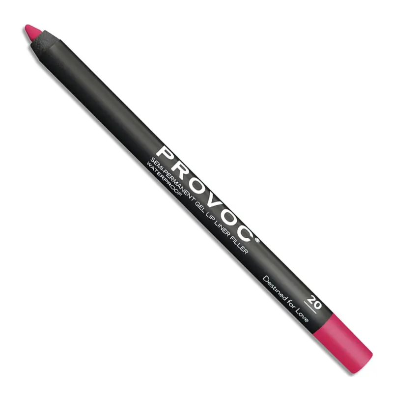 PROVOC Semi-Permanent Gel Lip Liner Filler WP 20 Destined For Love Гелевая подводка в карандаше для губ LPL20