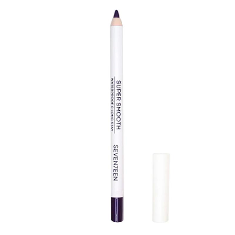 Seventeen Cosmetics  Карандаш для век водостойкий т.44 с вит. Е Super Smooth W/P&Longstay зимний пурпур