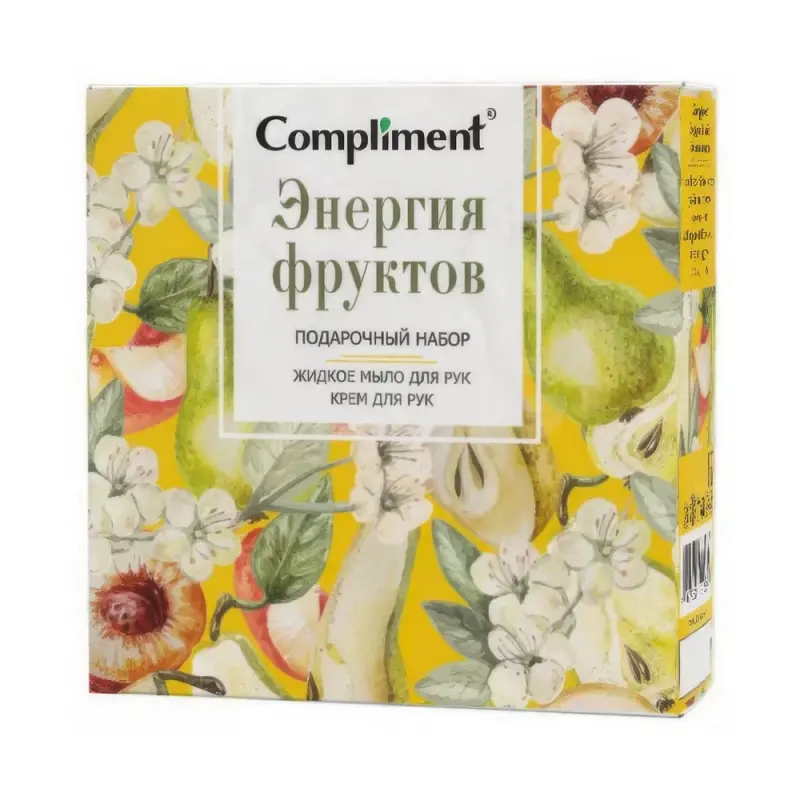 Compliment Энергия фруктов (Жидкое мыло для рук, 320 мл + Крем для рук, 100 мл)