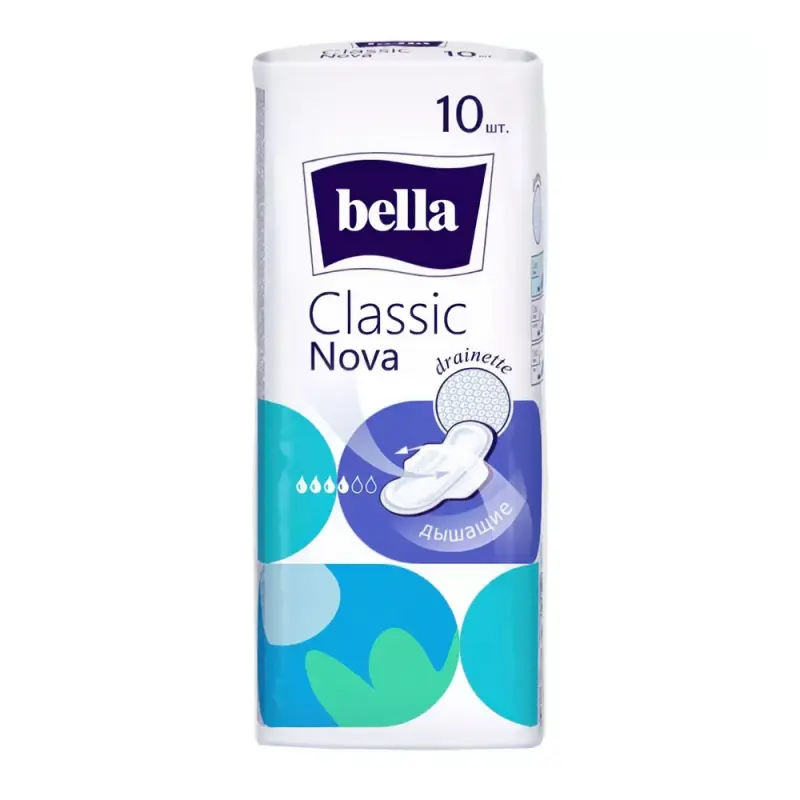 Bella Традиционные прокладки  CLASSIC NOVA 10 в полиэтиленовой упаковке