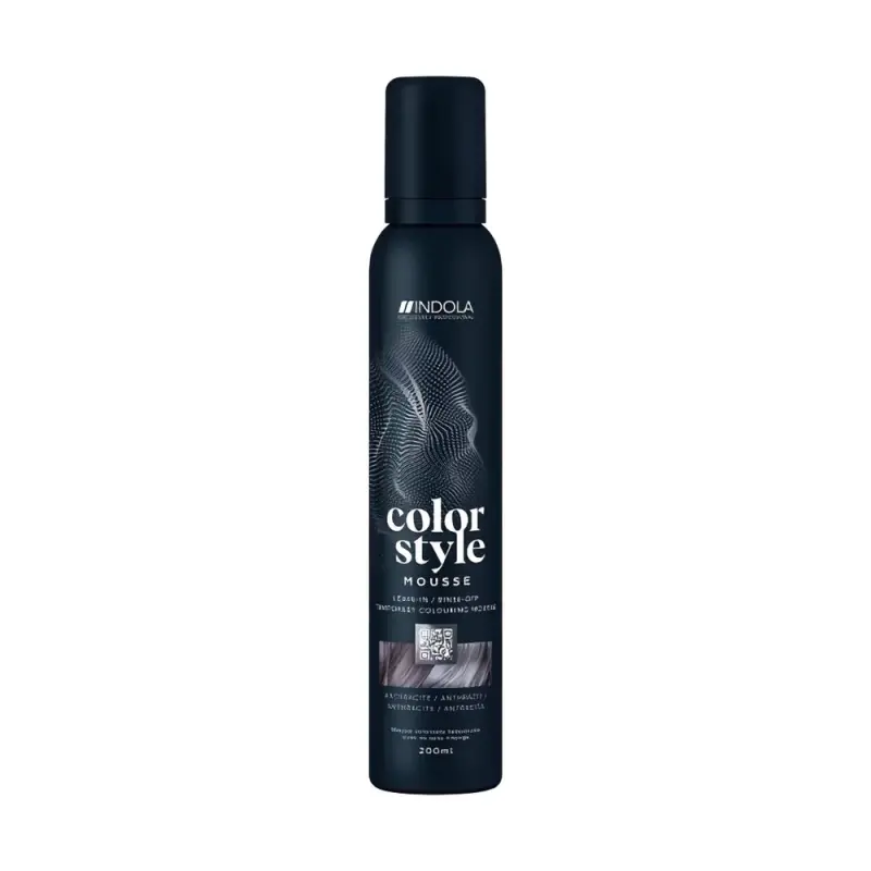 INDOLA Color Style Mousse Anthracite Оттеночный мусс для укладки волос Антрацит 200мл
