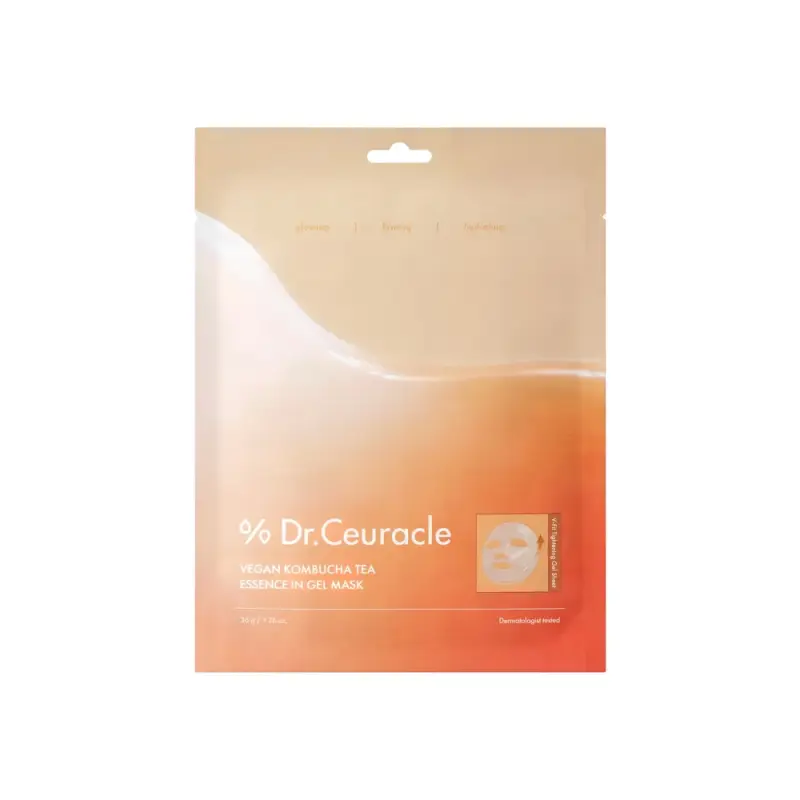 Dr. Ceuracle VEGAN KOMBUCHA TEA ESSENCE IN GEL MASK Гелевая маска с эссенцией чайного гриба VEGAN KOMBUCHA 34 г
