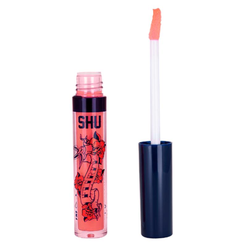 SHU БЛЕСК-БАЛЬЗАМ ДЛЯ ГУБ FLIRTY МАРКИ SHU №454 розово-нюдовый