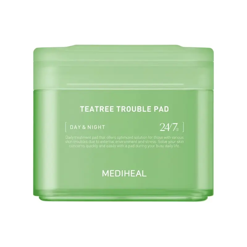 MEDIHEAL TEATREE TROUBLE PAD Тонер-пэды с экстрактом чайного дерева 100 шт 170 мл