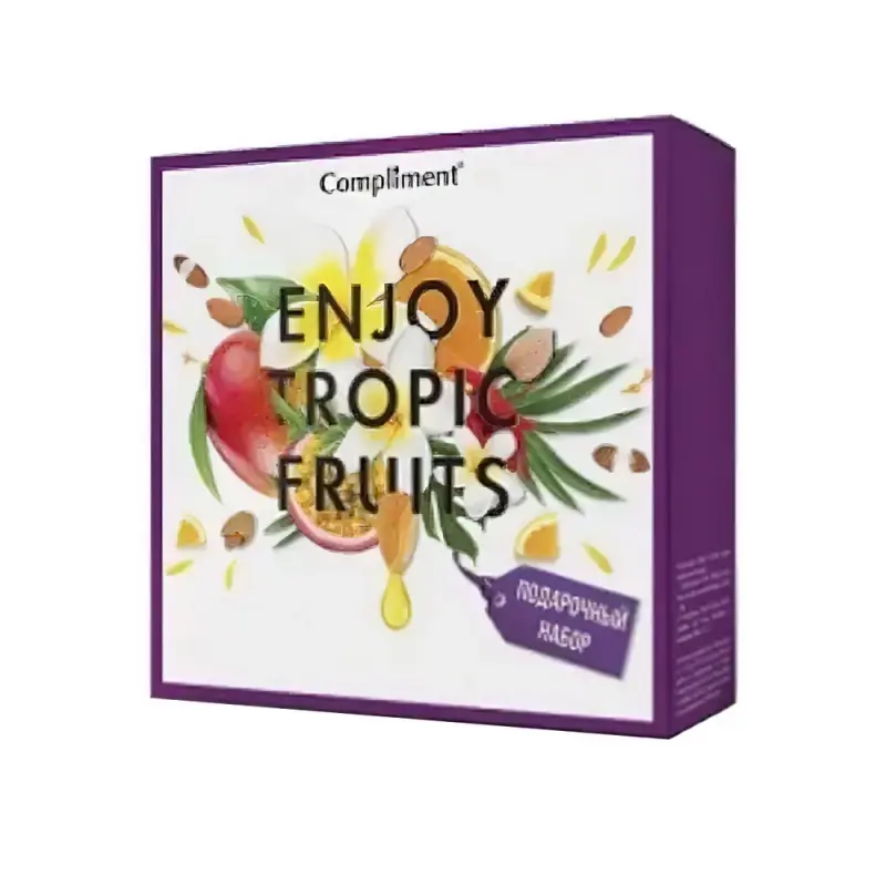 Compliment ENJOY TROPIC FRUITS ПН №1400 (гель для душа 200мл + гоммаж для лица 80мл)