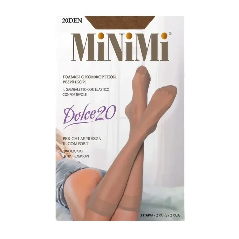 Гольфы жен. Minimi gamb. DOLCE 20 Mini DOLCE 20  гольфы (2 пары) Daino 0