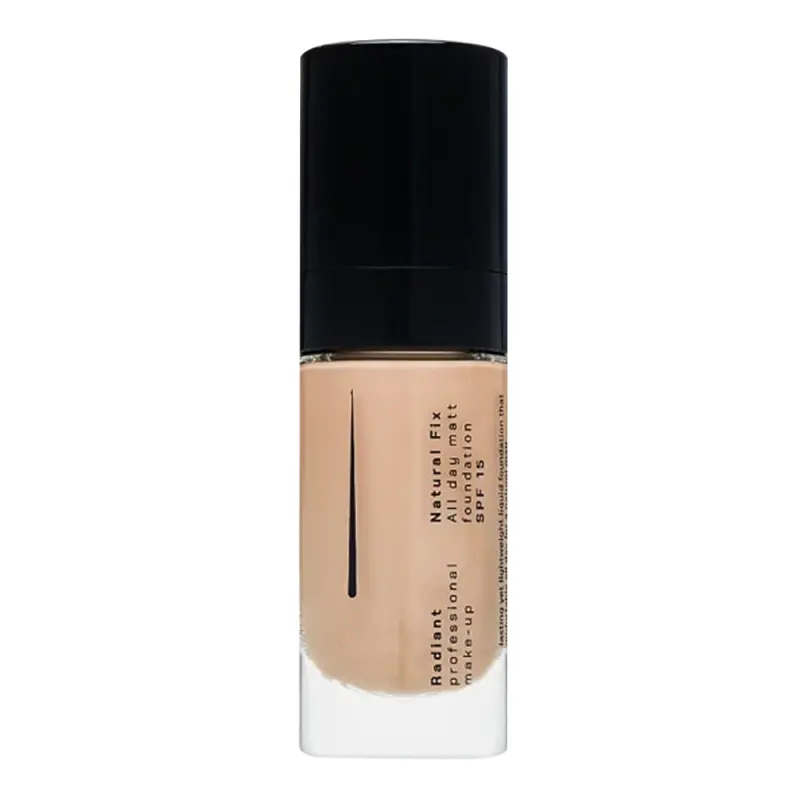 RADIANT  NATURAL FIX MATT MAKE UP No 3A - PEANUT Cтойкий матирующий тональный крем NATURAL FIX SPF 15, т. 3А темный беж