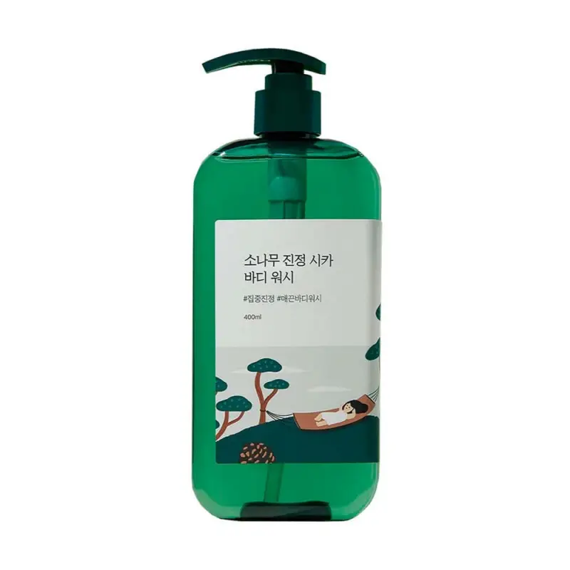 ROUND LAB PINE CALMING CICA BODY WASH Успокаивающий гель для душа 400ml