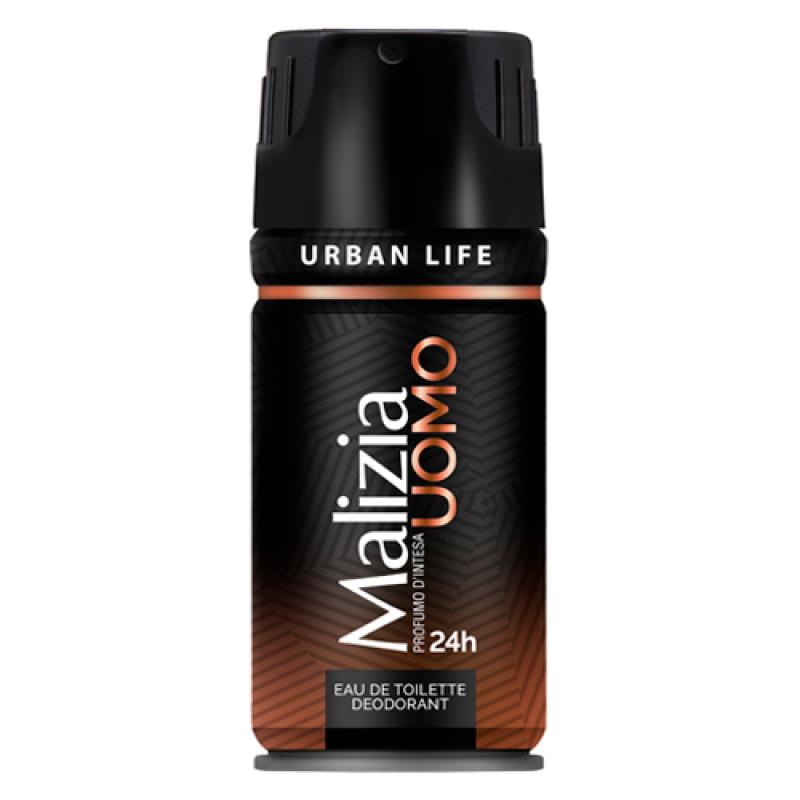 MALIZIA UOMO EDT DEO SPRAY URBAN LIFE Парфюмированный дезодорант (M) 150 ML
