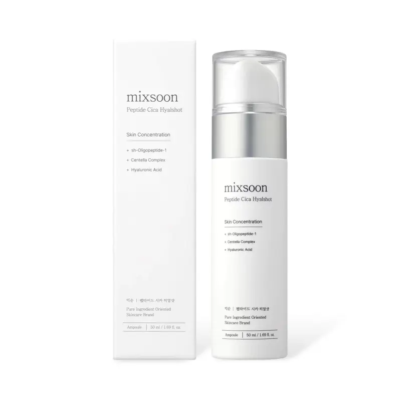 MIXSOON Peptide Cica Hyalshot — сыворотка с пептидами и центеллой, 50 мл