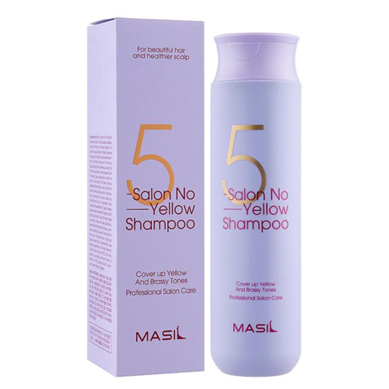 Masil 5 Salon No Yellow Shampoo Тонирующий шампунь для осветленных волос 300