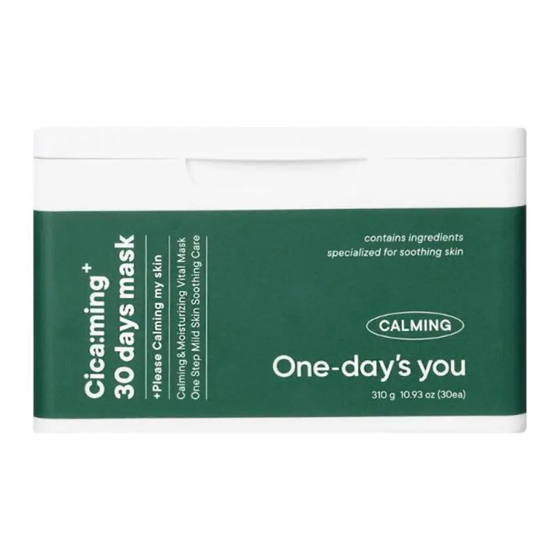 ONE DAYS YOU CICA:MING 30 DAYS MASK Набор тканевых масок с центеллой 30 шт