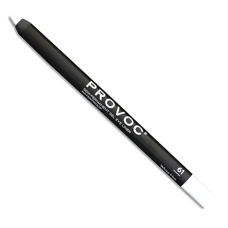 PROVOC Semi-Permanent Gel Eyeliner WP 61 White Hot Гелевый водостойкий карандаш подводка для глаз EYL61