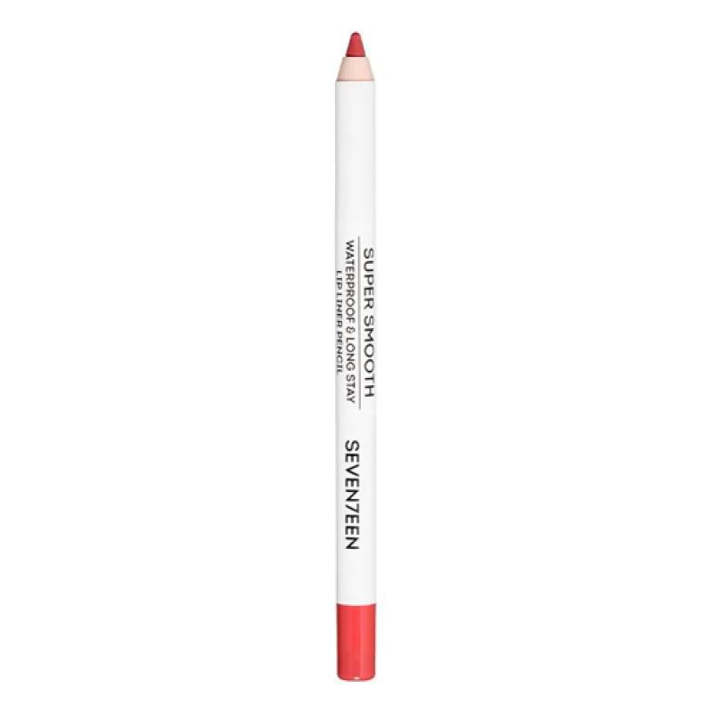 Seventeen Карандаш д/губ т.10 водостойкий с витамином Е Super Smooth W/P Lip Liner Томат