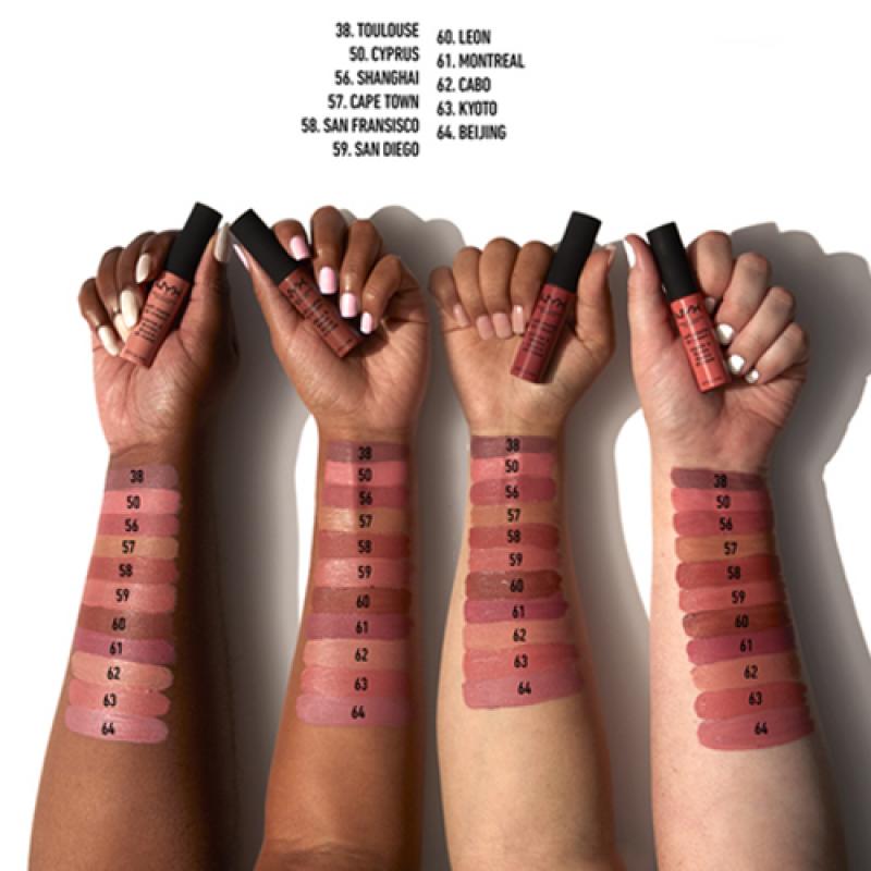 NYX PM Матовая кремовая помада Soft Matte Lip Cream, №19, Cannes 8 мл