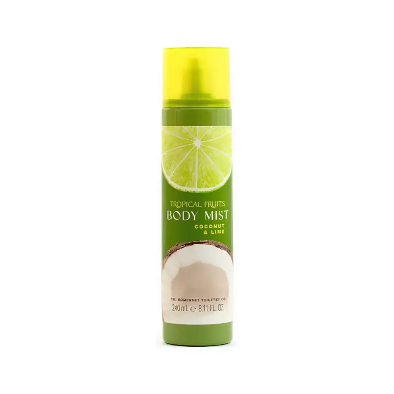 SOMERSET Tropical Fruit Coconut & Lime Refreshing Body Mist 240ml Тропические фрукты 240 мл Освежающий спрей для тела с кокосом и лаймом