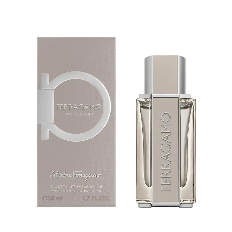 SALVATORE FERRAGAMO  BRIGHT LEATHER EDT 50ML - туалетная вода (M)