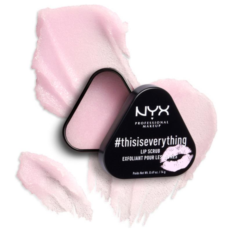 NYX Скраб для губ #THISISEVERYTHING Lip Scrub, уход, восстановление, оттенок 01, бледно-розовый, 14 г