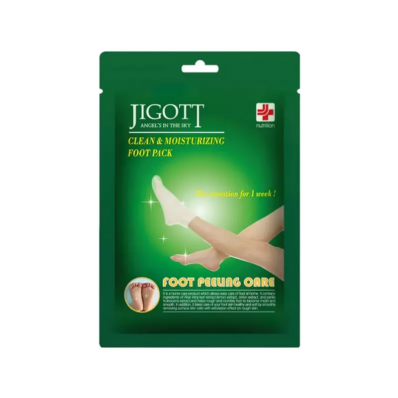 JiGOTT Отшелушивающие пилинг-носочки -  CLEAN&MOISTURIZING FOOT PACK