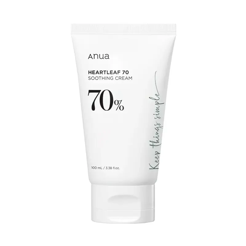 ANUA HEARTLEAF 70% SOOTHING CREAM Успокаивающий крем с 70% экстракта houttuynia cordata 100ml