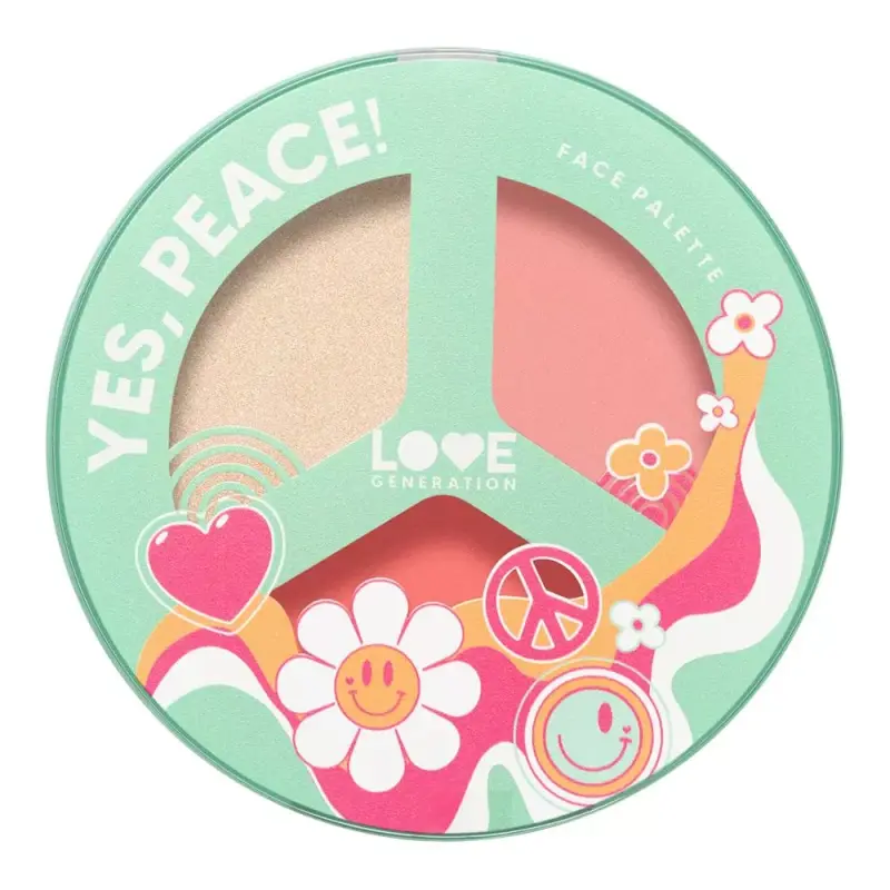 Love Generation Палетка для лица / Face Palette Yes, Peace! тон 02 9,6 г