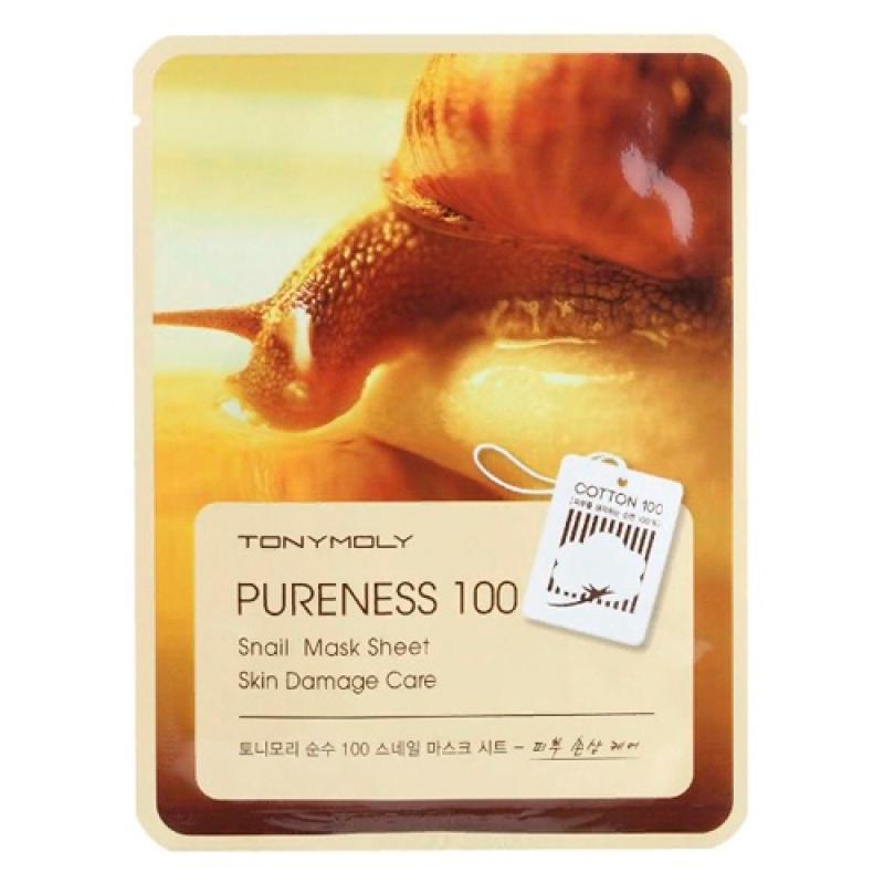 Tony Moly Маска для лица PURENESS 100 SNAIL MASK SHEET2