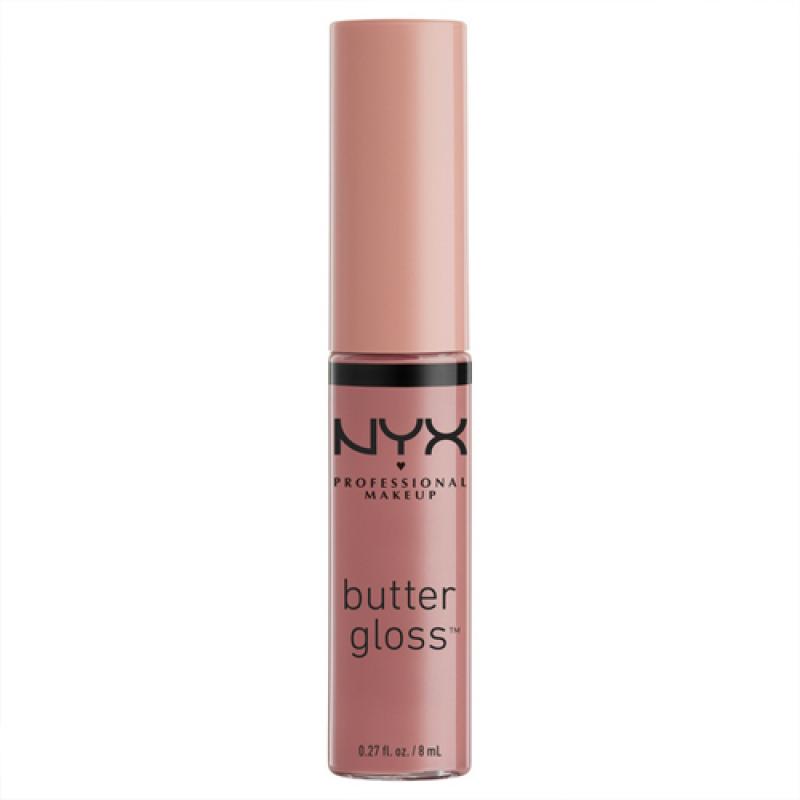 NYX Professional Makeup Увлажняющий блеск для губ Butter Lip Gloss, 07 Tiramisu, коричнево - розовый, глянцевый, 8 мл.