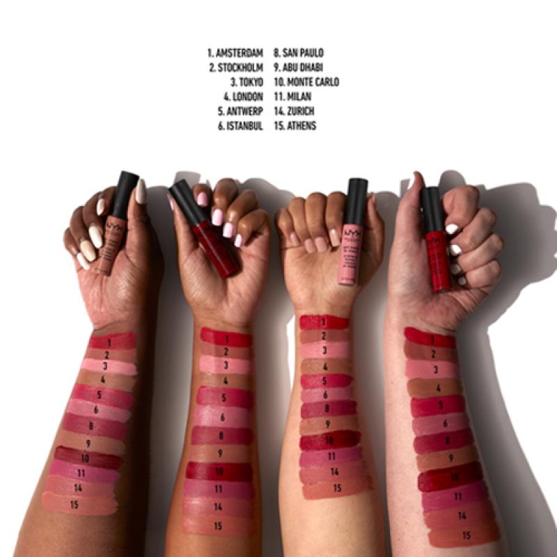 NYX PM Матовая кремовая помада Soft Matte Lip Cream №09, Abu dhabi 8 мл