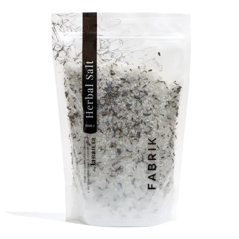 Fabrik Cosmetology Соль для ванны Лаванда Herbal Salt 1000 гр