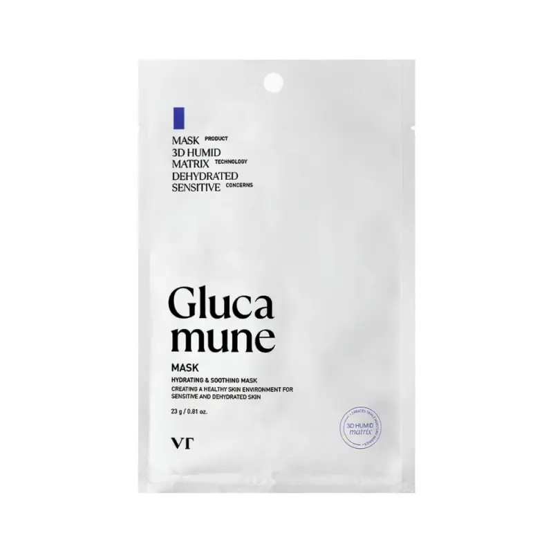 VT GLUCAMUNE MASK Маска для глубокого увлажнения лица с грибом тремелла 23 мл