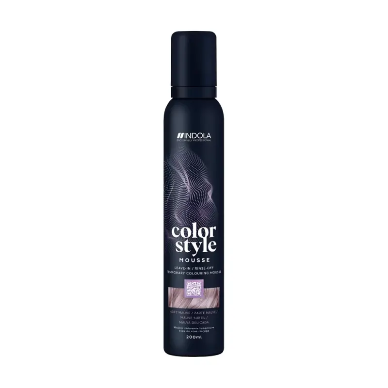 INDOLA Color Style Mousse Soft Mauve Оттеночный мусс для укладки волос Мягкая Волна 200мл