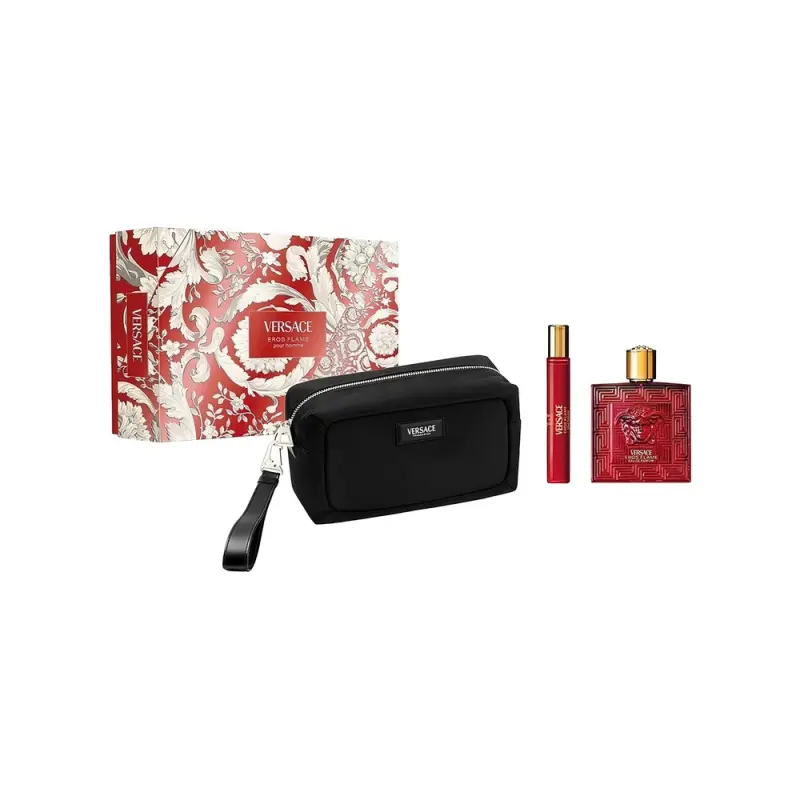VERSACE  EROS FLAME Set EDP 100ml+EDP 10ml+Gwp