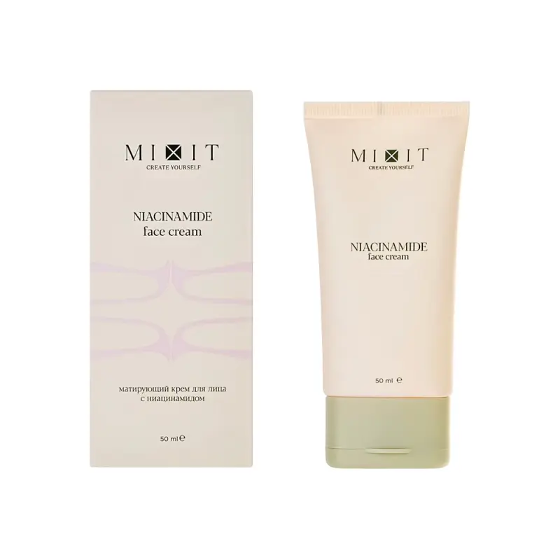 MIXIT Матирующий крем для лица c ниацинамидом Niacinamide Face Cream 50мл