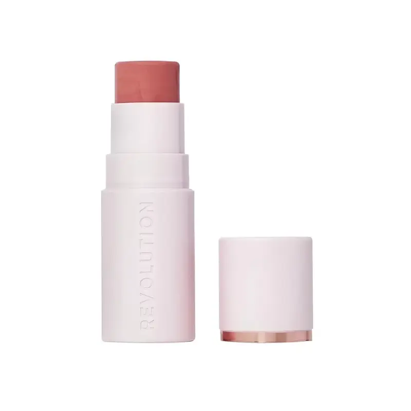 REVOLUTION  РУМЯНА В СТИКЕ  SILK BLUSH BLUSHER STICK  Peachy Pink