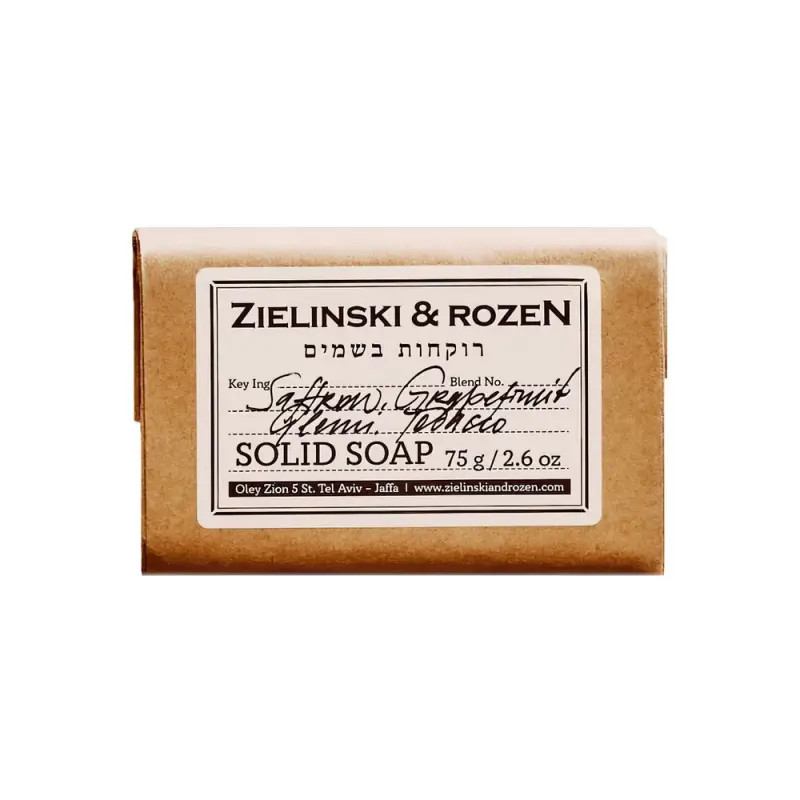 Zielinski & Rozen Твердое мыло Шафран, Грейпфрут, Элеми, Табак (75гр)
