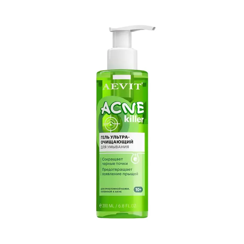 AEVIT ACNEKILLER гель ультраочищающий для умывания 200 мл