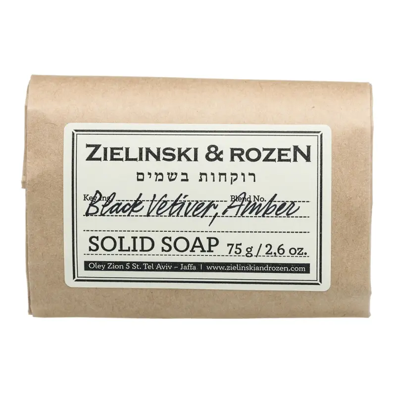 Zielinski & Rozen Твердое мыло Черный Ветивер, Амбра 75гр